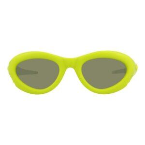 Bottega Veneta Unisex Round/Oval Green Green Green Fashion Designer Eyewear